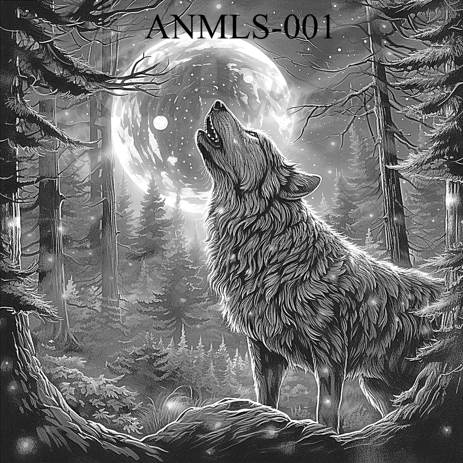 Title: "Lone Howl – Midnight Majesty" SKU: ANMLS-001