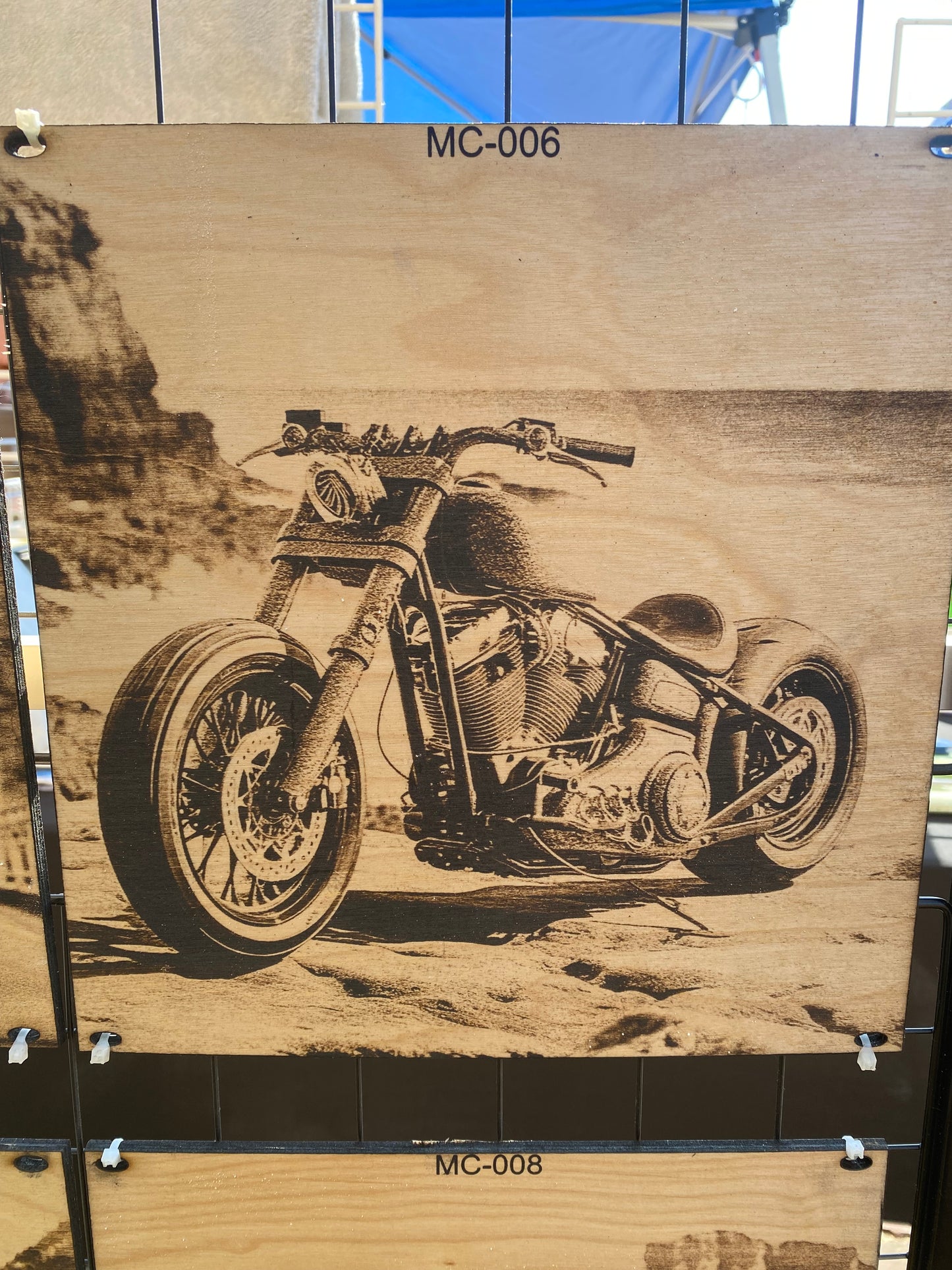 "Beachside Bobber – Coastal Cruiser Art" SKU: MC-006