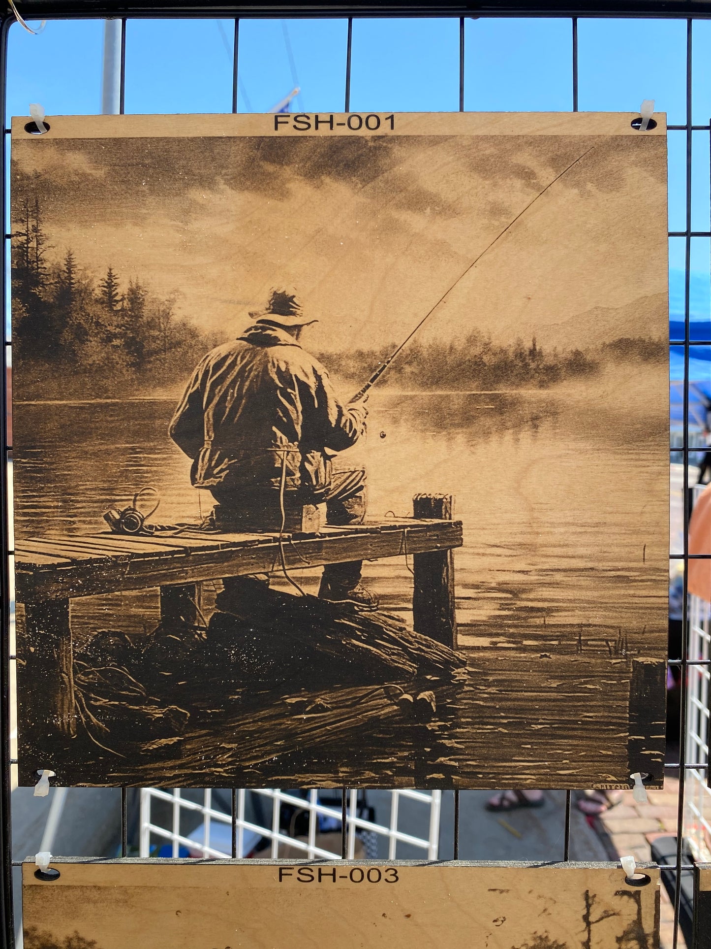 "Stillness and Line – Morning Cast on the Lake" SKU: FSH-001