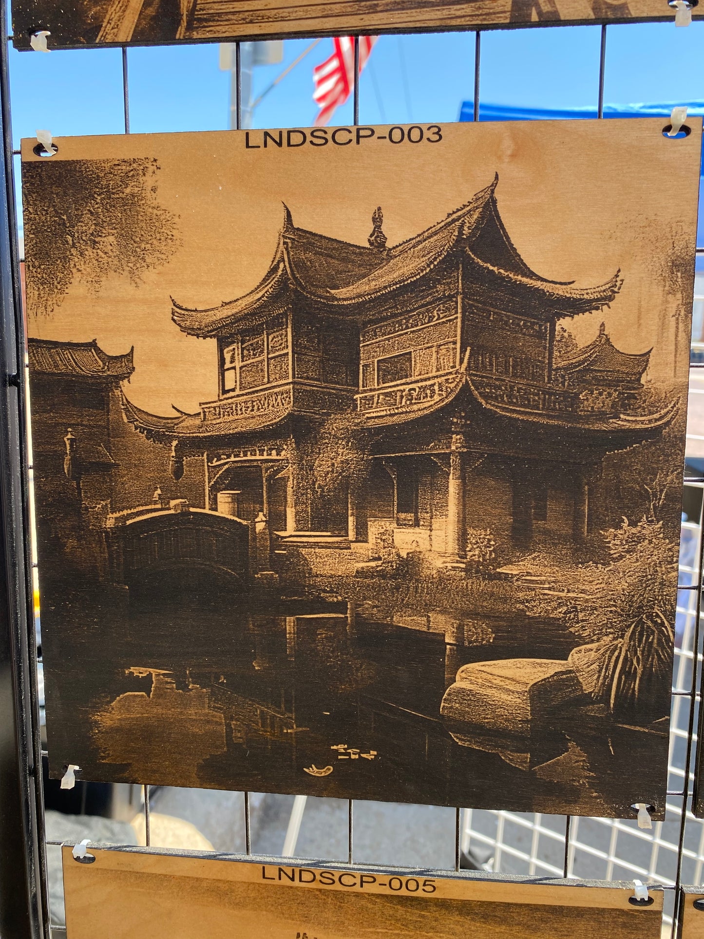"Zen Reflections – Tranquil Temple Garden" SKU: LNDSCP-003