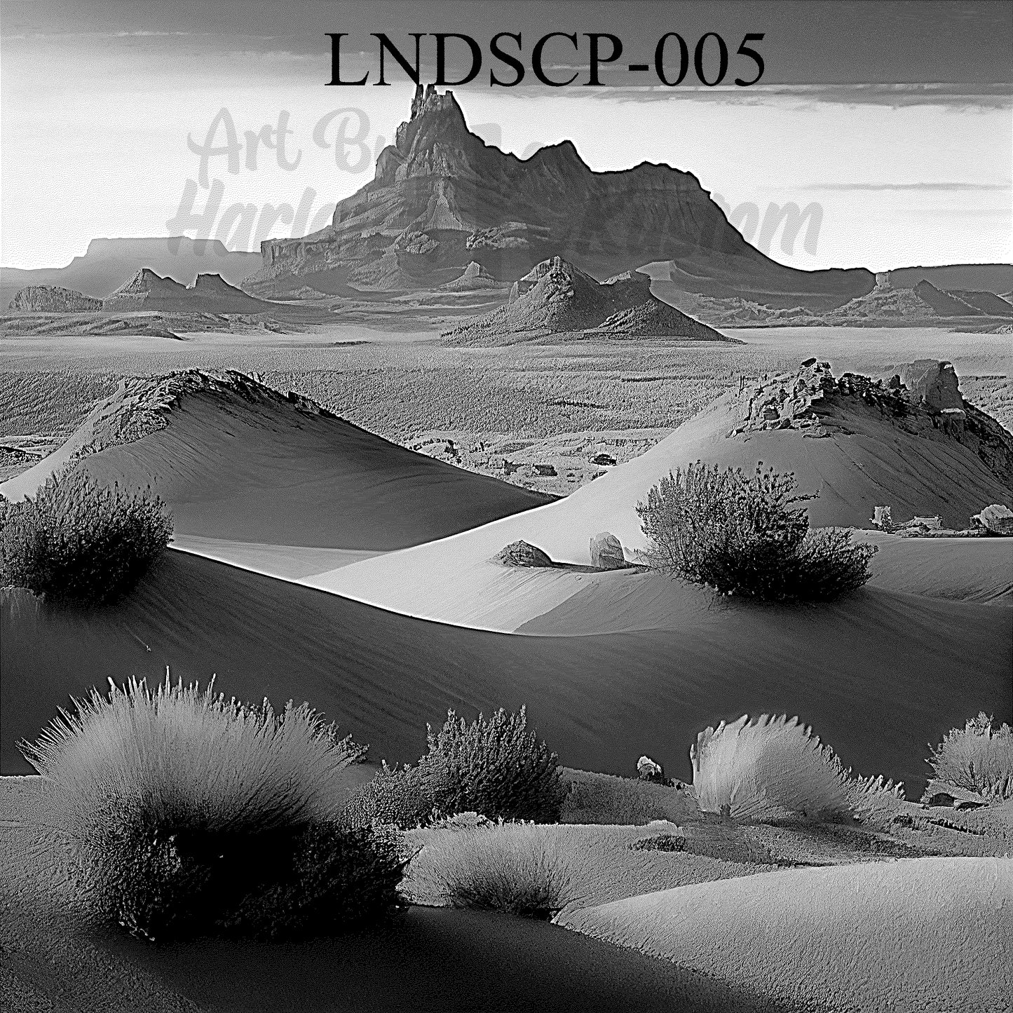 "Whispers of the Desert – Monument Valley Shadows" SKU: LNDSCP-005
