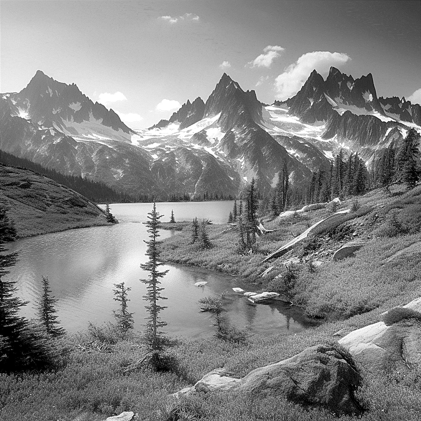 “Alpine Stillness – Majesty in the Peaks” SKU: LNDSCP-007