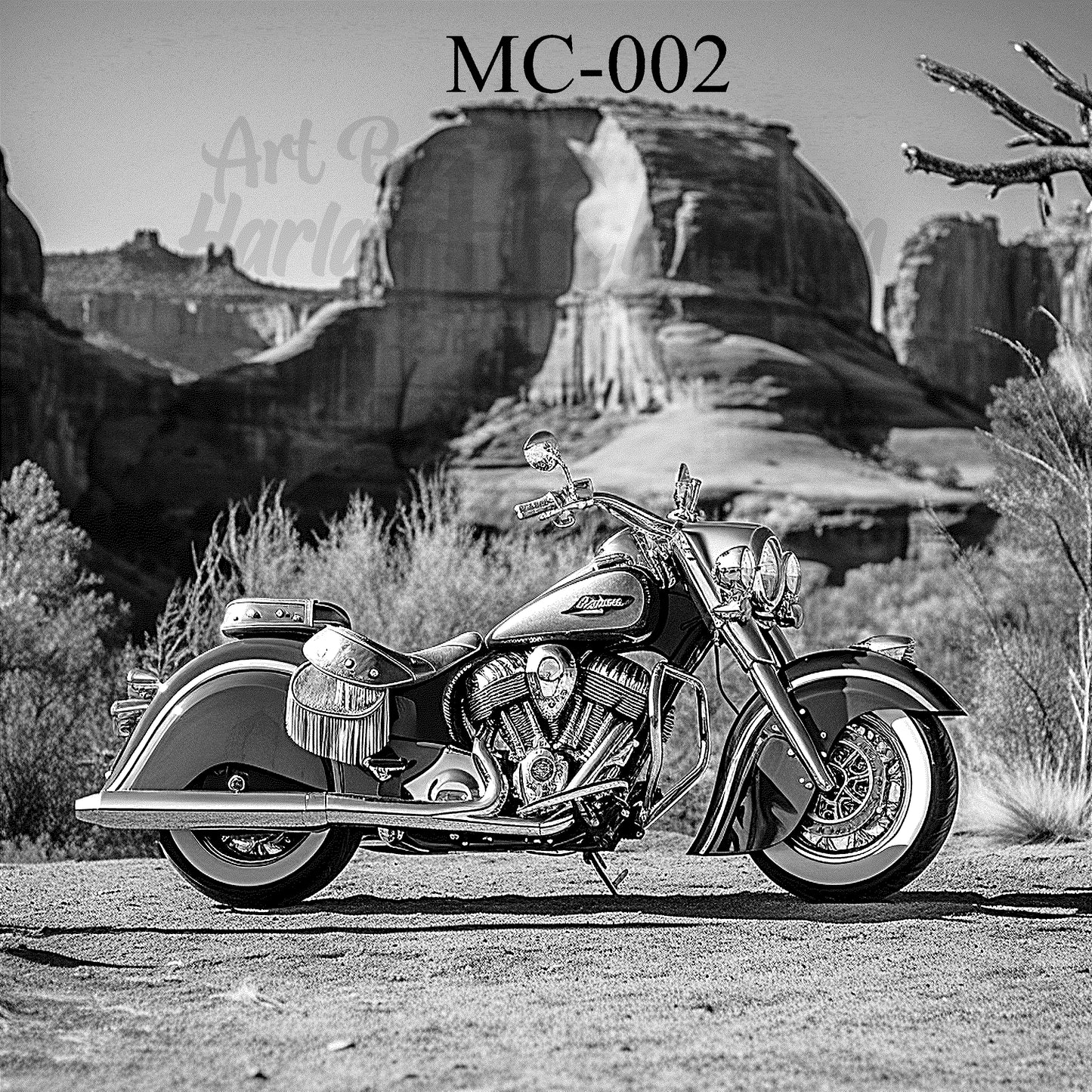 "Spirit of the West – Indian Chief Classic Engraving" SKU: MC-002