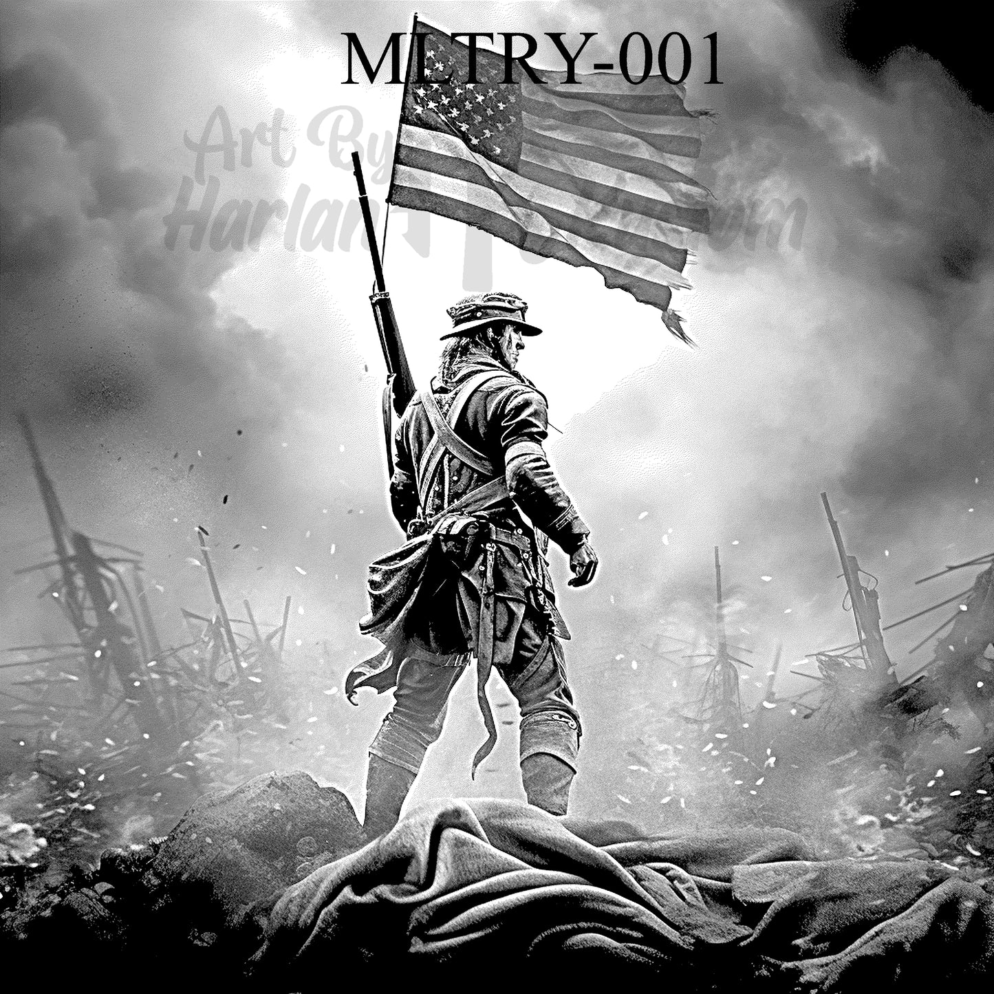 "Stand for the Fallen โ American Battlefield Tribute" SKU: MLTRY-001