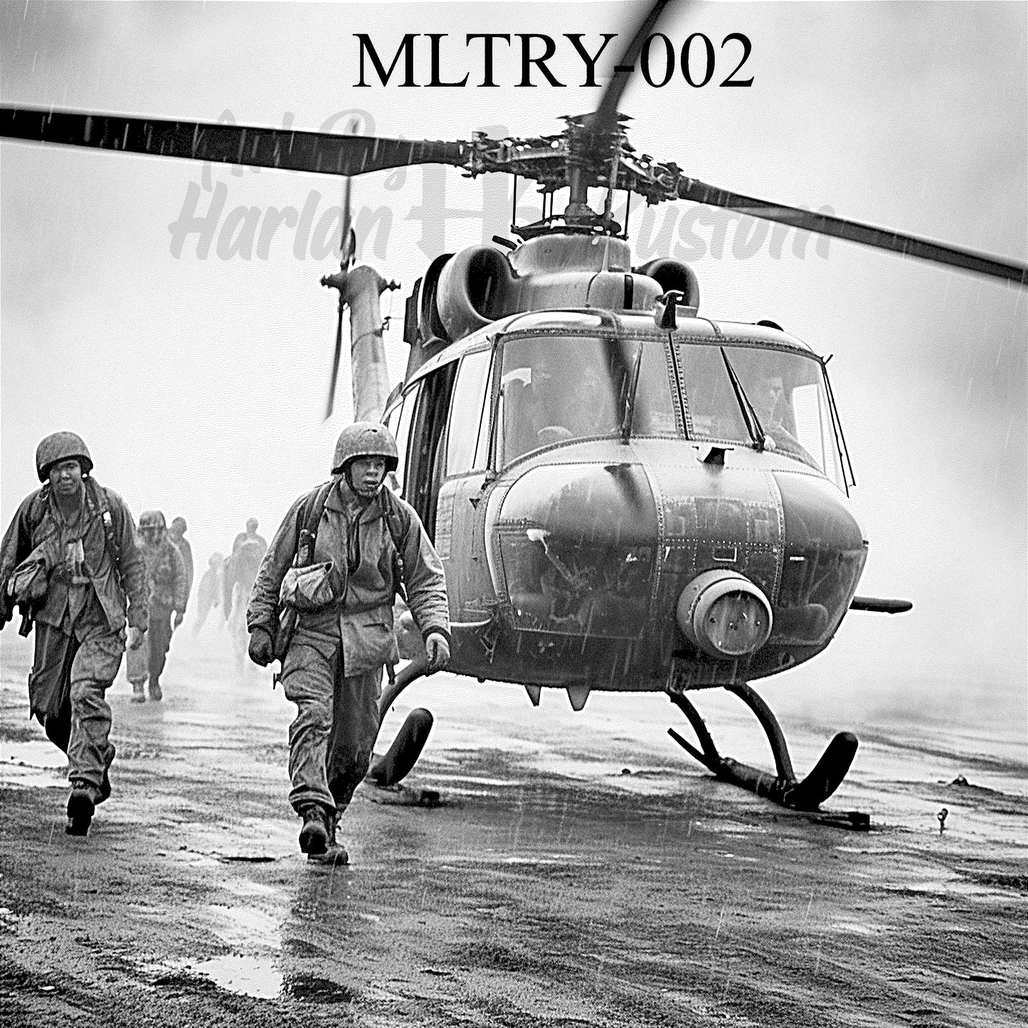 "Boots on the Ground β Vietnam Huey Insertion Scene" SKU: MLTRY-002