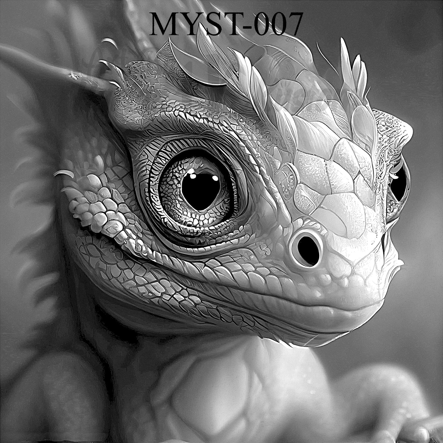 “Curious Hatchling – Wide-Eyed Wonder” SKU: MYST-007