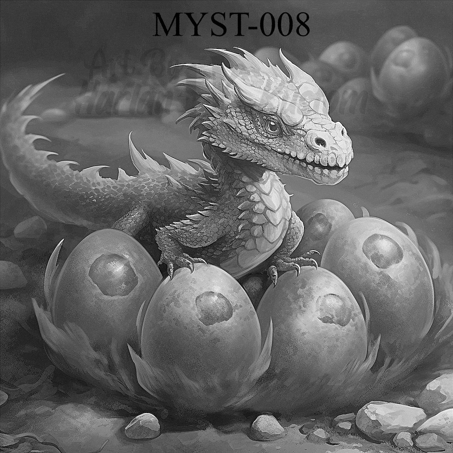 “Born of Fire – Dragon Hatchling Rises” SKU: MYST-008