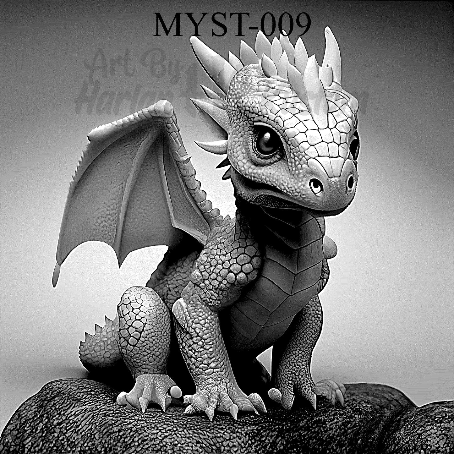 “Guardian Hatchling – Cute but Fierce” SKU: MYST-009