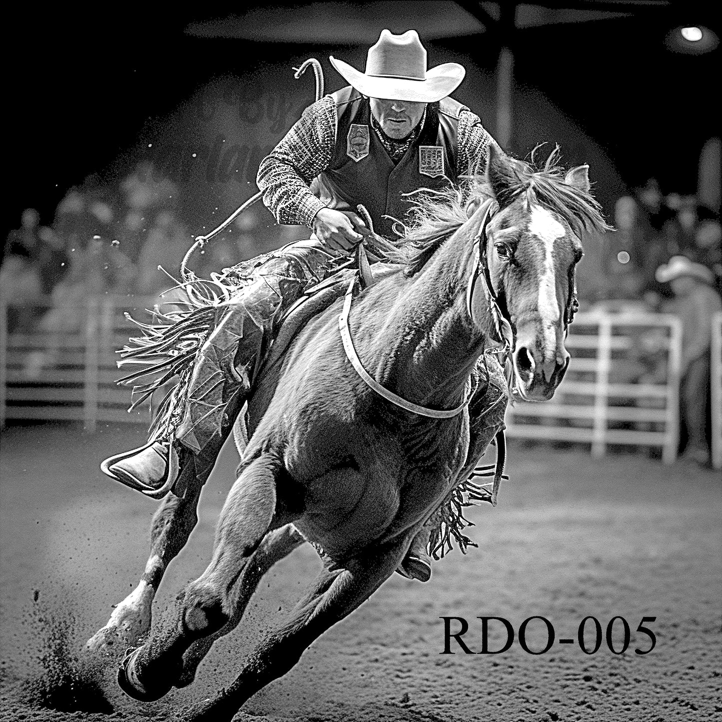 “Barrel Turn at Dusk – The Cowboy’s Line” SKU: RDO-005