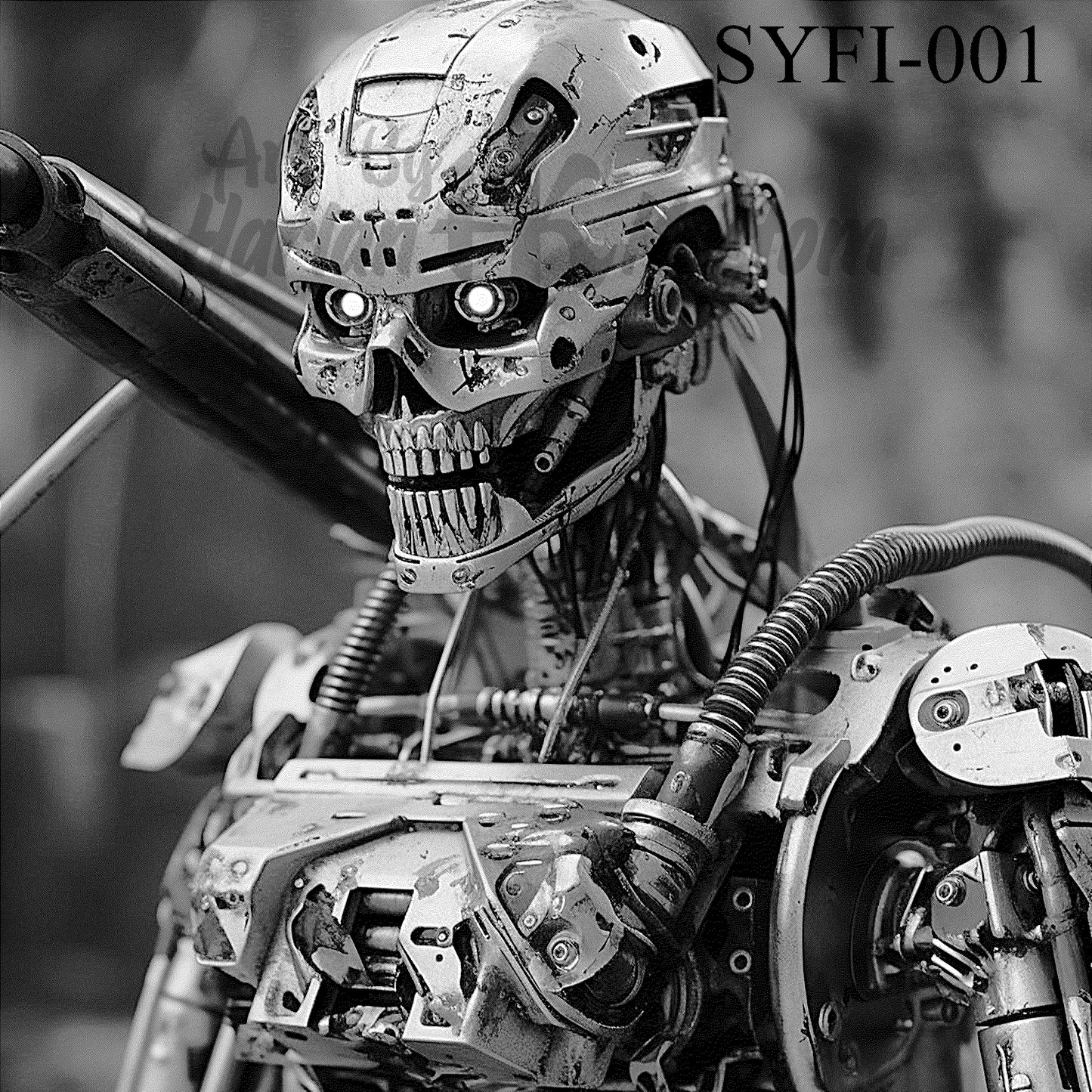“Skull of Steel – The Future is Wired” SKU: SYFI-001