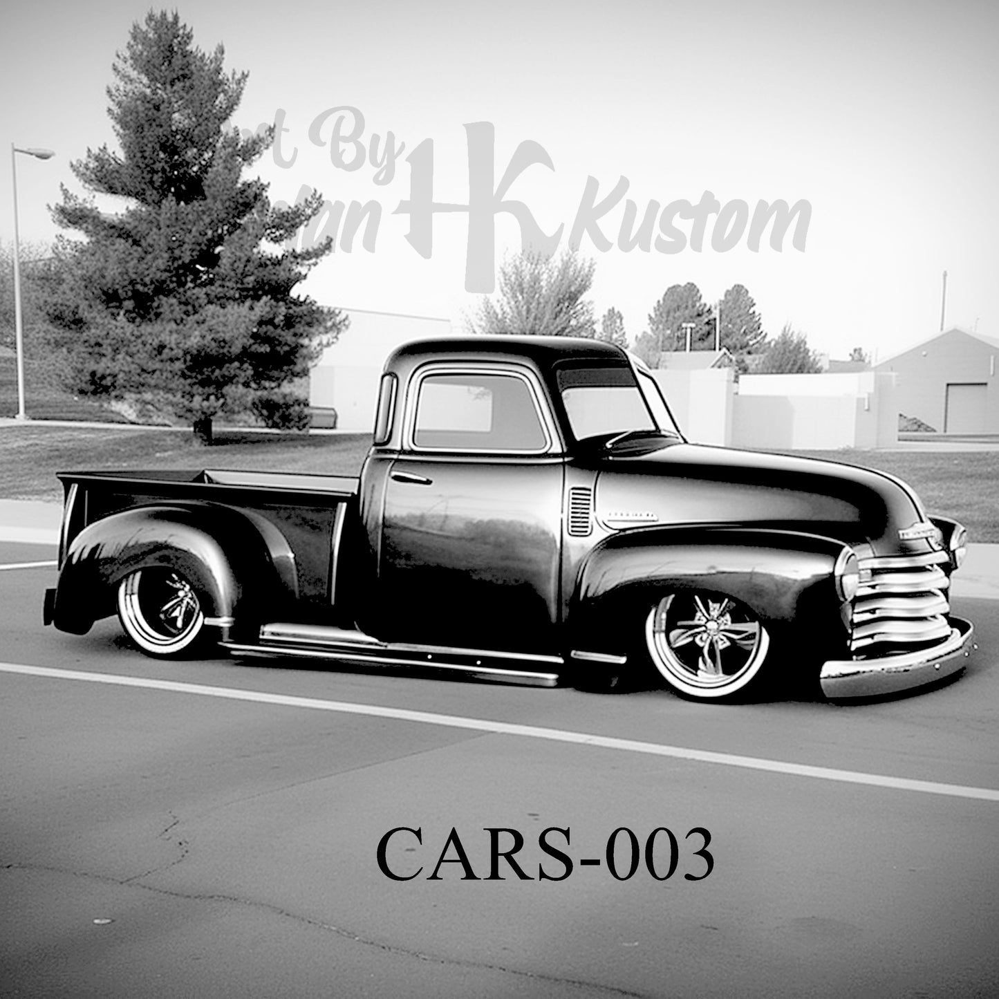 Harlan Kustom: 10"x10" Laser-Etched Cars Art Collection