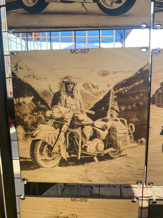 "Spirit Rider – Native Heritage Motorcycle Art" SKU: MC-007