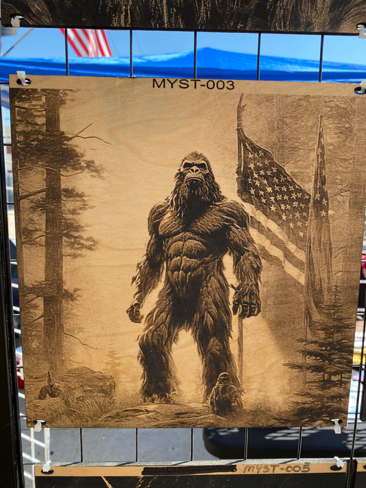 “Forest Sentinel – Guardian of the Forgotten Flag” SKU: MYST-003