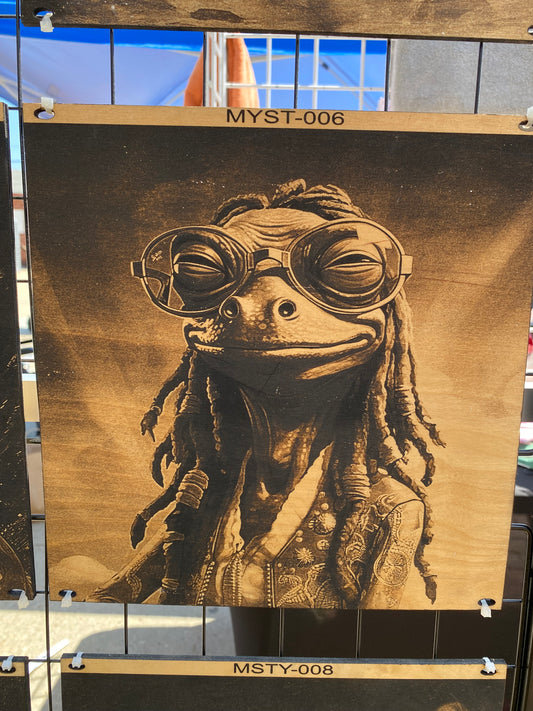 “Vibin' Amphibian – Chill Toad in Shades” SKU: MYST-006