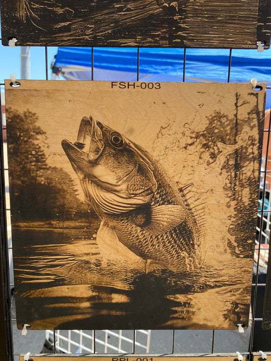 "Trophy Moment – Bass in Flight" SKU: FSH-003