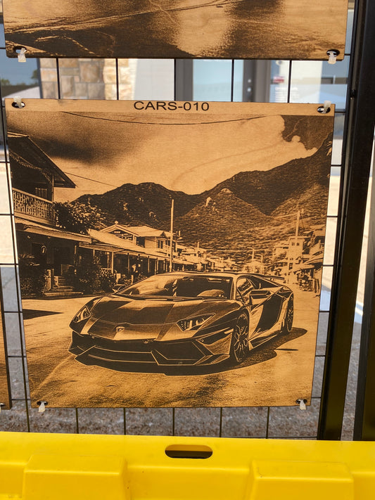 Bull in the Barrio – Lamborghini Aventador Streetscape" SKU: CARS-010