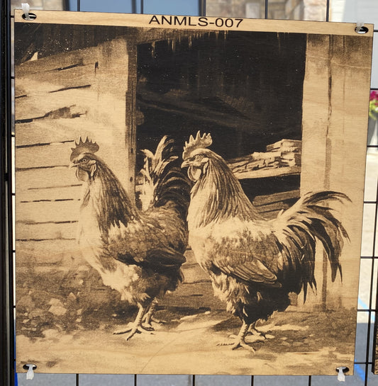 "Backyard Bosses – The Rooster Brothers" SKU: ANMLS-007