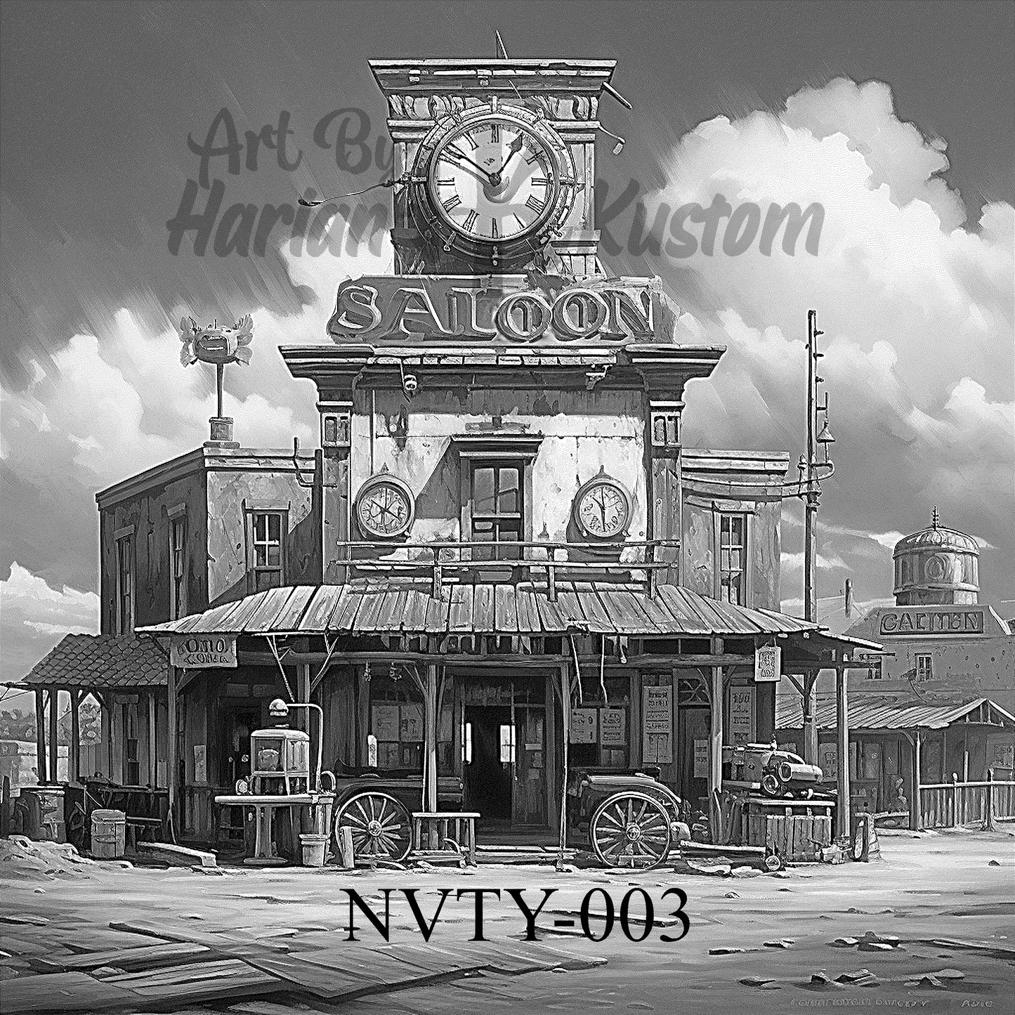 Harlan Kustom: 10"x10" Laser-Etched Novelty Art Collection