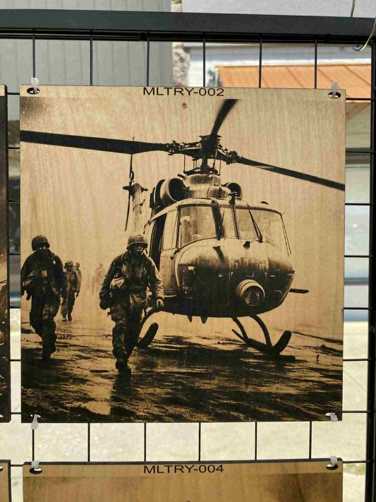 "Boots on the Ground – Vietnam Huey Insertion Scene" SKU: MLTRY-002